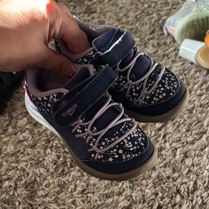 OshKosh B'gosh Navy and light purple Floral Sneakers